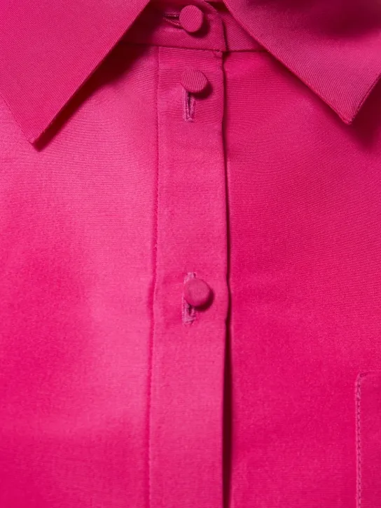 Valentino   Silk faille shirt gown 