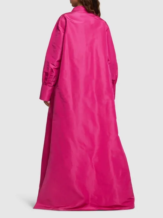 Valentino   Silk faille shirt gown 