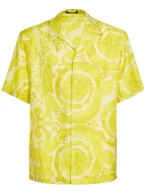 Versace   Barocco print silk twill shirt 