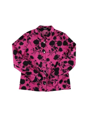 Versace   Printed silk twill shirt 