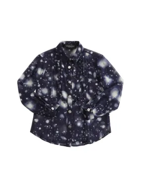 Versace   Solar system printed silk shirt 