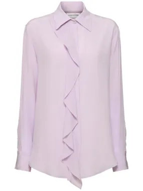 Victoria Beckham   Ruffled silk shirt 