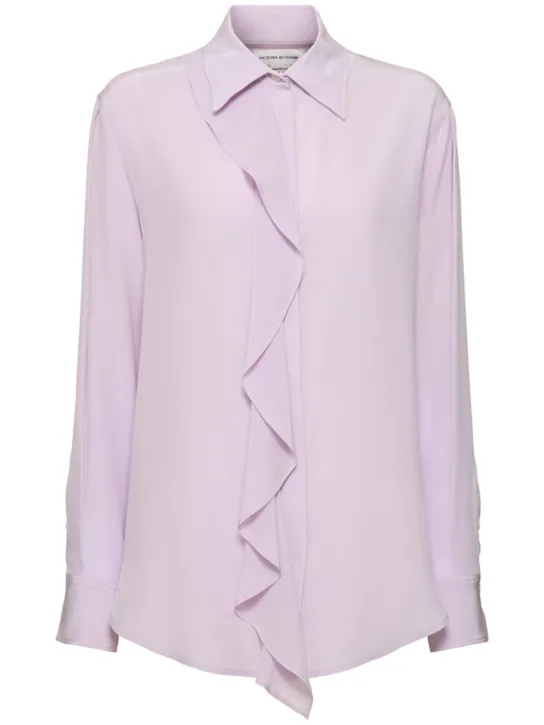 Victoria Beckham   Ruffled silk shirt 