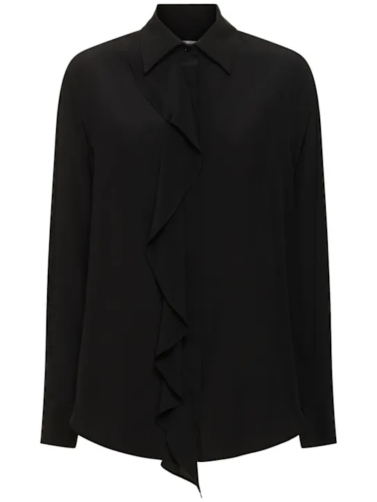 Victoria Beckham   Ruffled silk shirt 