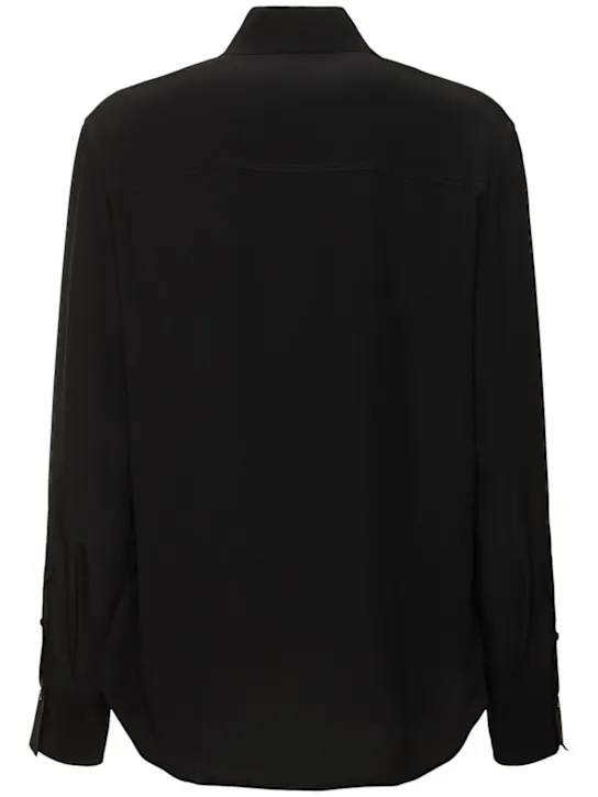 Victoria Beckham   Ruffled silk shirt 