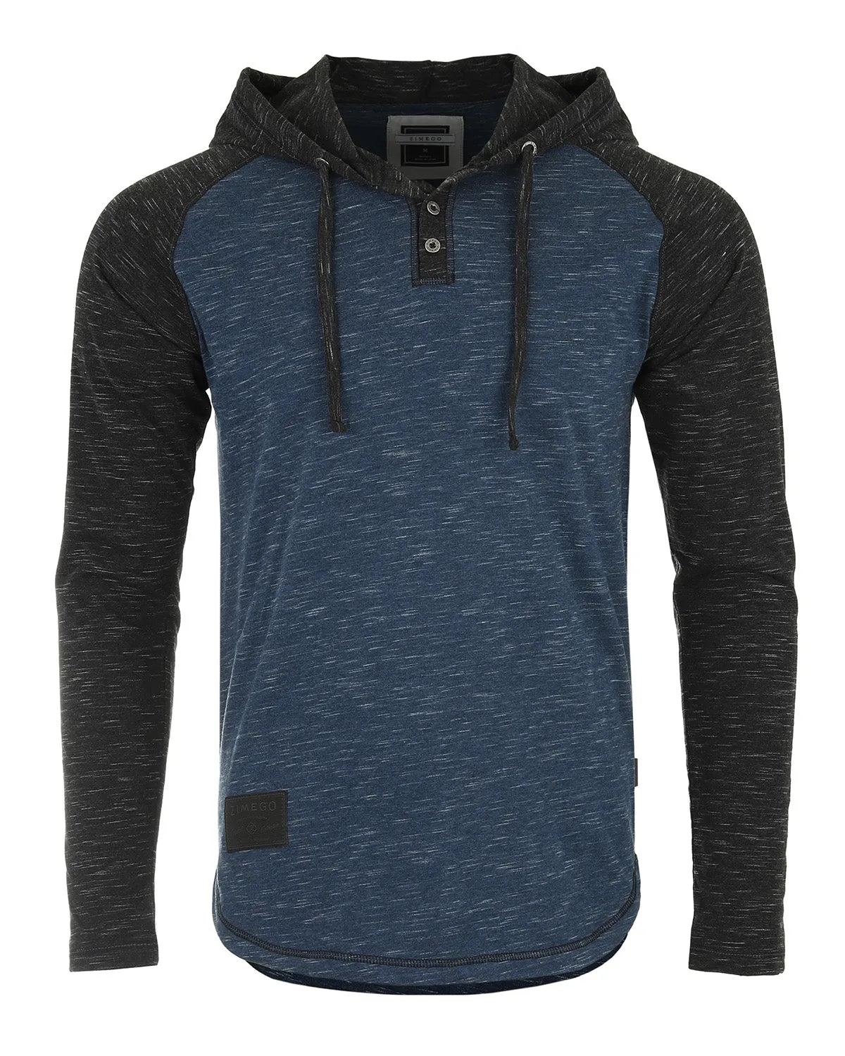 Zimego Men'S Hoodie Pullover Sweatshirt – Long Sleeve Athletic Casual Active Hip Hop Button Raglan Henley Shirt Hooded Top