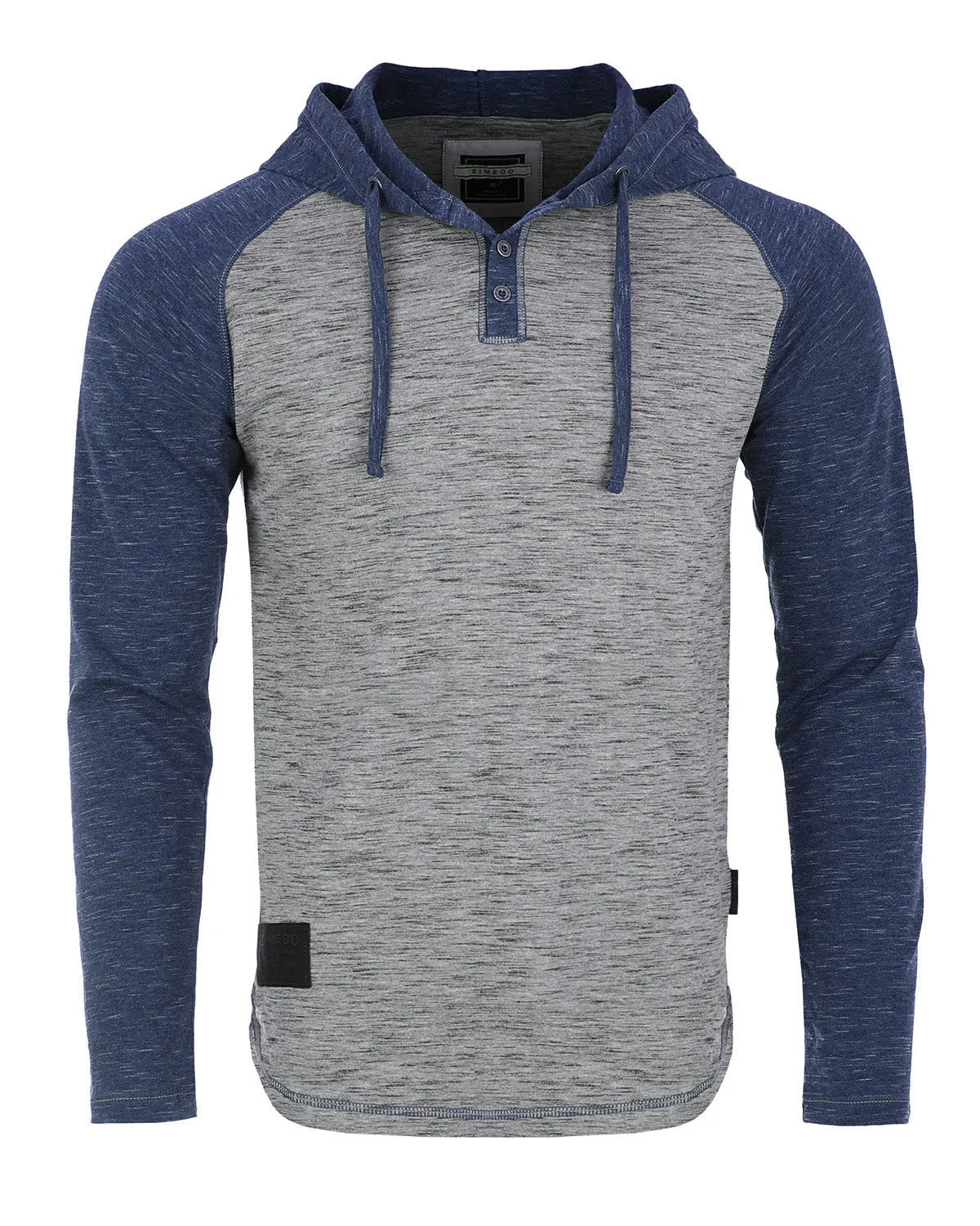 Zimego Men'S Hoodie Pullover Sweatshirt – Long Sleeve Athletic Casual Active Hip Hop Button Raglan Henley Shirt Hooded Top